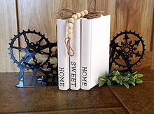 Load image into Gallery viewer, Decorative White Books,Farmhouse Stacked Books,Hardcover Books Decorative ,Home|Sweet|Home(Set of 3) Stacked Books for Decorating Coffee Tables and Shelves
