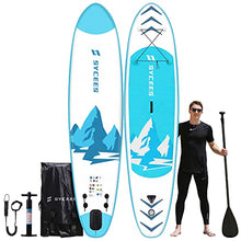 Load image into Gallery viewer, SYCEES 10’10”x30”x6”, 308lbs Capacity, All-Around Inflatable Stand Up Paddle Board - Stable, Versatile, Durable and Lightweight SUP for All Skill Levels (Blue)
