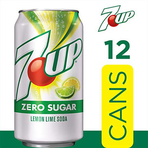 Diet 7UP Lemon Lime Soda, Zero Calories and Caffeine Free, 12 Fl Oz Cans (pack of 12)
