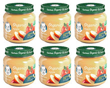 Load image into Gallery viewer, Gerber 2nd Foods Baby Food Jars,Organic Apple, 4 Ounce, (Pack - 6)
