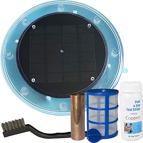 SUNTOUCH TREASURES Solar Pool Maid Ionizer - Floating Water Cleaner and Purifier Keeps Water Clear, Kill Algae in Pool, 85% Less Chlorine, Compatible with Fresh and Salt Water Pools & Spas