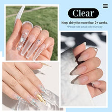Load image into Gallery viewer, AZUREBEAUTY Dip Powder Clear Color 2Oz/56g, Basic Transparent Acrylic Dipping Powder Crystal French Nail Art Starter Manicure Salon DIY at Home, Odor-Free, Long-Lasting, No Nail Lamp Needed
