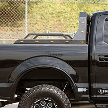 Load image into Gallery viewer, TLAPS Universal Adjustable Truck Bed Chase Rack Roll Bar with Side Rails Handle &amp; 3rd Third Brake Light &amp; 2x LED Work Lamps Bars &amp; 14x Amber Side Marker For Pickup (Textured Black)
