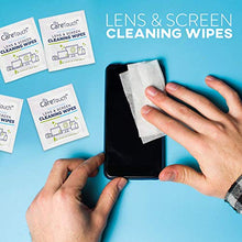 Load image into Gallery viewer, Care Touch Lens Cleaning Wipes | 400 Pre-Moistened and Individually Wrapped Lens Cleaning Wipes | Great for Eyeglasses, Tablets, Camera Lenses, Screens, Keyboards, and Other Delicate Surfaces
