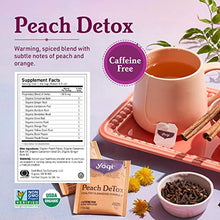 Load image into Gallery viewer, Yogi Tea - Herbal Detox Tea Variety Pack Sampler (3 Pack) - Includes DeTox, Peach DeTox, and Roasted Dandelion Spice Detox Teas - Caffeine Free - 48 Organic Herbal Tea Bags
