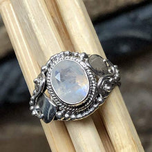 Load image into Gallery viewer, Natural Moonstone 925 Solid Sterling Silver Engagement Ring Size 6, 7.75, 8
