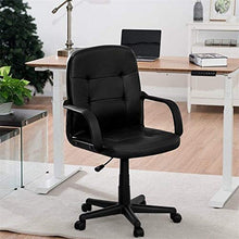 Load image into Gallery viewer, CML Ergonomic Office Chair Swivel Computer Chair Height Adjustable Lifting PU Leather Black Chair Durable Furniture
