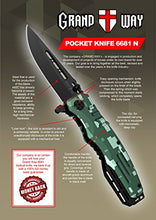 Load image into Gallery viewer, Spring Assisted Knife - Pocket Folding Knife - Military Style - Boy Scouts Knife - Tactical Knife - Good for Camping Hunting Survival Indoor and Outdoor Activities Mens Gift 6681 N
