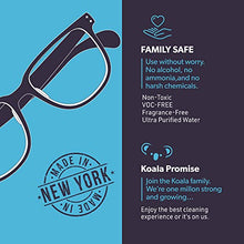 Load image into Gallery viewer, Koala Eyeglass Lens Cleaner Spray Kit | American Made | 18 Ounces + 3 Koala Cloths | Streak and Alcohol Free | Carefully Engineered Glasses Cleaner | Safe for All Lenses
