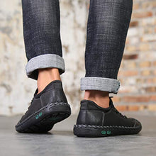 Load image into Gallery viewer, Loafers for Men Shoes Dress Men's Genuine Leather Boat Shoe Slip-on ons Casual Driving Comfort Work Fashion Male Handmade Black Big Size 10.5 Foot Wide Fat Feet Walking Office Business
