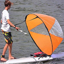 Load image into Gallery viewer, Hosmide Summer Fashion Surfing Wind Paddle Kayak Sail 42&quot; Durable Downwind Wind Sail Sup Paddle Orange
