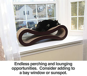PetFusion Cat Scratcher Lounge - Walnut Brown, 1 Level (PF-CL1)