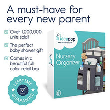 Load image into Gallery viewer, hiccapop Nursery Organizer and Baby Diaper Caddy | Hanging Diaper Organization Storage for Baby Essentials | Hang on Crib, Changing Table or Wall
