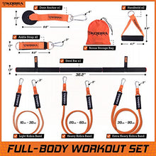 Load image into Gallery viewer, Kobra Tech The Ultimate Full-Workout Band Set Resistance Bands | Exercise Bands as Workout Equipment for Home Workouts |for Safe Workouts with Your Personal sterile Workout Equipment
