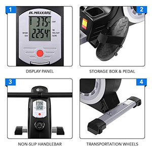 MaxKare Magnetic Rowing Machine Folding Exercise Rower 16-Level Tension Resistance Precise Display Panel with Storage Box Quite for Home Use