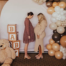 Load image into Gallery viewer, Teddy Bear Baby Shower Boxes for Birthday Party Decorations – 4 Brown BABY Balloon Boxes With Teddy Bears Printed,Baby Blocks for First Birthday Boys Girls Babyshower Decorations Gender Reveal Backdrop
