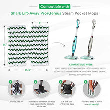 Load image into Gallery viewer, Turbo Microfiber Steam Mop Pads - Pack of 6 Rectangular Style, Washable Replacement Pads for Floor Cleaning - Compatible w/Shark Genius and Lift-Away 3973 Series

