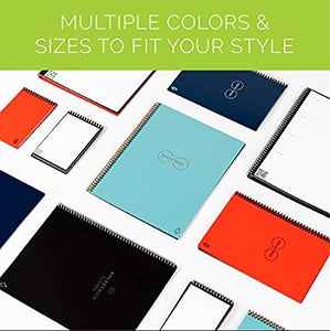 Rocketbook Smart Reusable Notebook - Dot-Grid Eco-Friendly Notebook with 1 Pilot Frixion Pen & 1 Microfiber Cloth Included - Atomic Red Cover, Executive Size (6" x 8.8")
