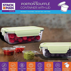 Glass Food Storage Containers Set, 62 Pack Storage Containers with Lids & BPA-free Disposable Plastic Portion Cups, Leak Proof Glass Meal Prep Containers, Airtight Bento Lunch Box with 10 Fruit Forks