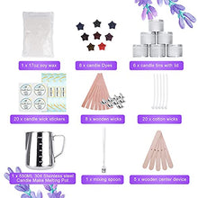 Load image into Gallery viewer, Candle Making Kit, Scented Candles Supplies DIY Gift for Kids, Adults, Beginners, DIY Craft Gift Kits Include Candle Melting Pot, Soy Wax, Centering Devices, Tins, Wicks, Stir Rod &amp; More
