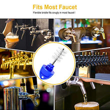 Load image into Gallery viewer, FERRODAY Faucet Tap Plug Brush Plug for Beer Faucet Draft Beer Tap Cover Tap Plugs Beer Brush Plug Beer Faucet Brush Caps Cover Beer Faucet Cleaning Brush - 15 Pack Blue Tap Brush Plug

