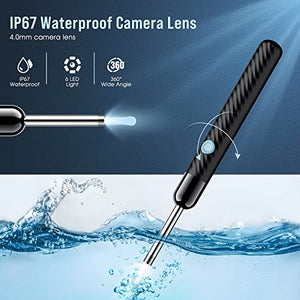 Ear Wax Removal - Earwax Remover Tool with 8 Pcs Ear Set - Ear Cleaner with Camera - Earwax Removal Kit with Light - Ear Camera with 6 Ear Spoon - Ear Cleaner for Kids, Adults & Pets