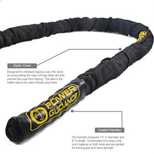 Load image into Gallery viewer, POWER GUIDANCE Battle Rope, 1.5" Width Poly Dacron 30/40/50ft Length Exercise Equipment for Home Gym &amp; Outdoor Workout, Battle Rope Anchor Included (1.5'' 40FT Length)
