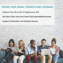Load image into Gallery viewer, 5 Band Cell Phone Signal Booster for Home and Office - Work on All U.S. Carriers Verizon AT&amp;T T-Mobile Sprint - Cellular Repeater Amplifier Kit for Voice Call and Data Network
