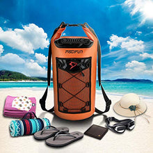 Load image into Gallery viewer, Piscifun Waterproof Dry Bag Backpack 20L Floating Dry Backpack with Waterproof Phone Case for Water Sports - Fishing Boating Kayaking Surfing Rafting Camping Gifts for Men and Women Orange
