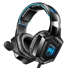 Load image into Gallery viewer, RUNMUS Gaming Headset for PS4, Xbox One, PC Headset w/Surround Sound, Noise Canceling Over Ear Headphones with Mic &amp; LED Light, Compatible with PS4, Xbox One, Switch, PC, PS3, Mac, Laptop
