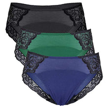 Load image into Gallery viewer, Neione Period Underwear Menstrual Postpartum Briefs Women's Hipster Panties Leakproof Underpants 3 Pack Momic 4XL Plus Size

