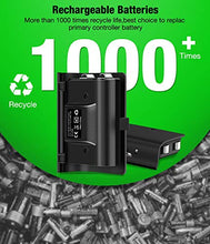 Load image into Gallery viewer, BEBONCOOL Station for Xbox One Controller Charger, Controller Charger Station Work with Xbox One/One S/One X/Xbox Elite, Charging Station with 2x1200 mAh Rechargeable Battery

