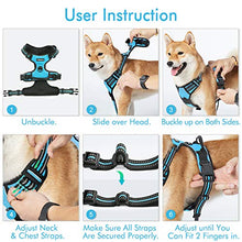 Load image into Gallery viewer, rabbitgoo Dog Harness, No-Pull Pet Harness with 2 Leash Clips, Adjustable Soft Padded Dog Vest, Reflective No-Choke Pet Oxford Vest with Easy Control Handle for Medium Dogs, Green, M
