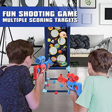 Load image into Gallery viewer, LURLIN Shooting Game Toy for Age 6, 7, 8,9,10+ Years Old Kids, Boys - 2pk Foam Ball Popper Air Guns &amp; Shooting Target &amp; 24 Foam Balls - Ideal Gift - Compatible with Nerf Toy Guns…
