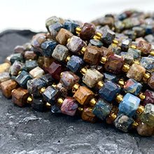 Load image into Gallery viewer, ABCGEMS Namibian Pietersite Beads (A Revolutionary Cutting Technique Brings a More Dynamic Look to a Traditional Cube) Diamond-Cut 3D Magical-Cube Tiny 6mm
