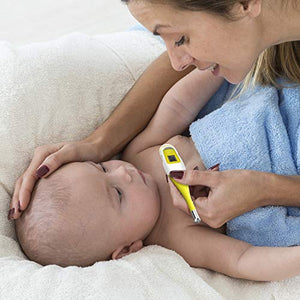 Digital Medical Thermometer for Fever - Oral, Rectal and Underarm Thermometer for Adults, Kids & Babies (Yellow)