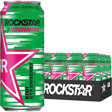 Load image into Gallery viewer, Rockstar Energy Drink Xdurance Kiwi Strawberry, 16oz Cans (12 Pack) (Packaging May Vary)

