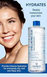 Chyururia Hyaluronic Acid Skin Conditioner, Face Toner for Dry and Normal Skin, Product of Japan - 16.9 fl. oz