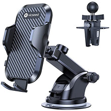 Load image into Gallery viewer, VICSEED Universal Cell Phone Holder for Car [Solid &amp; Durable] Car Phone Holder Mount for Dashboard Windshield Air Vent Long Arm Strong Suction Cell Phone Car Mount Thick Case Heavy Phones Friendly
