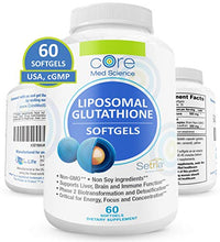 Load image into Gallery viewer, Core Med Science Liposomal Glutathione Softgels + Liposomal Vitamin C Softgels (3 Month)
