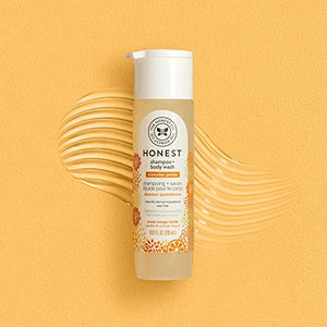 The Honest Company Perfectly Gentle Sweet Orange Vanilla Shampoo + Body Wash, Tear-Free Baby Shampoo with Naturally Derived Ingredients, Sulfate- & Paraben-Free Baby Bath, 10.0 Fl Ounces