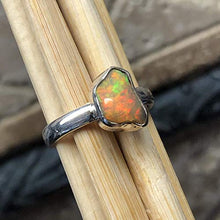 Load image into Gallery viewer, Natural Ethiopian Opal 925 Solid Sterling Silver Ring Size 6
