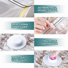 Load image into Gallery viewer, XUTAI Travel Vacuum Storage Bags for Clothes Comforters Blankets 9 Pack ( 3 S + 3 M +3 L ) Mattress Pillows with Pump Space Saver Bag
