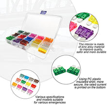 Load image into Gallery viewer, 130 Pcs Car Standard Blade Fuse Assortment Kit (1/2/3/4/5/7.5/10/15/20/25/30/35/40A), Puller Tool Included, Well Organized, Fuse Replacement for Cars, SUVs, Vehicles, Boats, Motorbikes, Trucks
