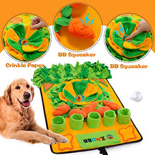 Load image into Gallery viewer, ZMUBB Pet Snuffle Mat for Dogs Sniff Mat Nosework Feeding Mat Slow Feeder Interactive Dog Puzzle Toys for Training and Stress Relief Encourages Natural Foraging Skills
