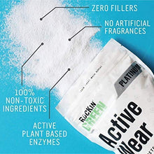 Load image into Gallery viewer, Rockin' Green Active Wear Laundry Detergent 45oz (90 Loads) | All-Natural, Non-Toxic, and Safe for Sensitive Skin | Vegan and Biodegradable | Odor Removing Soap for Gym Workout Clothes &amp; Sports Wear
