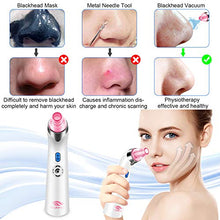 Load image into Gallery viewer, Blackhead Remover Pore Vacuum - Electric Blackhead Vacuum Cleaner Blackhead Extractor Tool Device Comedo Removal Suction Beauty Device for Women（Pink)
