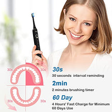 Load image into Gallery viewer, Water Flosser and Electric Toothbrush Combo, Cordless Dental Oral Irrigator with 6 Modes 6 Jet Tips &amp; 4 Brush Heads, LCD Display &amp; DIY Mode, 300ML IPX7 Waterproof Teeth Cleaner for Braces Bridges Care
