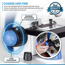Load image into Gallery viewer, AmScope M162C-2L-PB10-WM-SP14-50P100S 40X-1000X Beginners Microscope Kit for Kids &amp; Students w/Complete Science Accessory Kit + World of The Microscope Book
