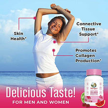 Load image into Gallery viewer, Collagen Gummies for Hair, Skin &amp; Nail Health | 3 Month Supply Vegan Collagen Gummies | Sugar Free | Plant Based Collagen Supplement w/ Lysine Vitamin A, C, Alma Fruit Complex | Animal Peptide
